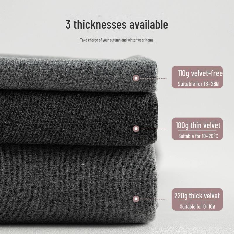 Women's Black Cotton-Lined Leggings for Autumn/Winter - Warm, Thick, Flat Waist, Skinny Fit Pantyhose.