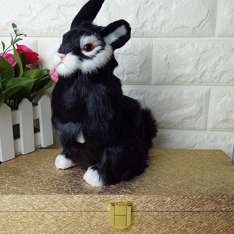 

Новые милые поступления Плюшевые игрушки Кроликособакабелка Имитация животного Игрушка Подарок Black Rabbit