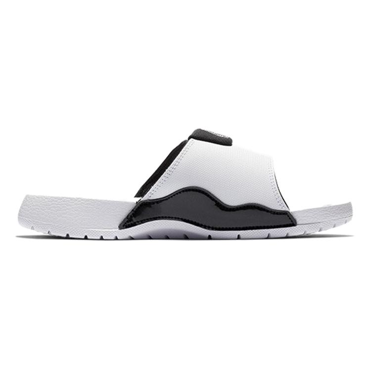 Air Jordan Hydro 11 Retro Slides Grade School (Unisex) White / Black-Black Kids' Home Slippers AJ0022 107