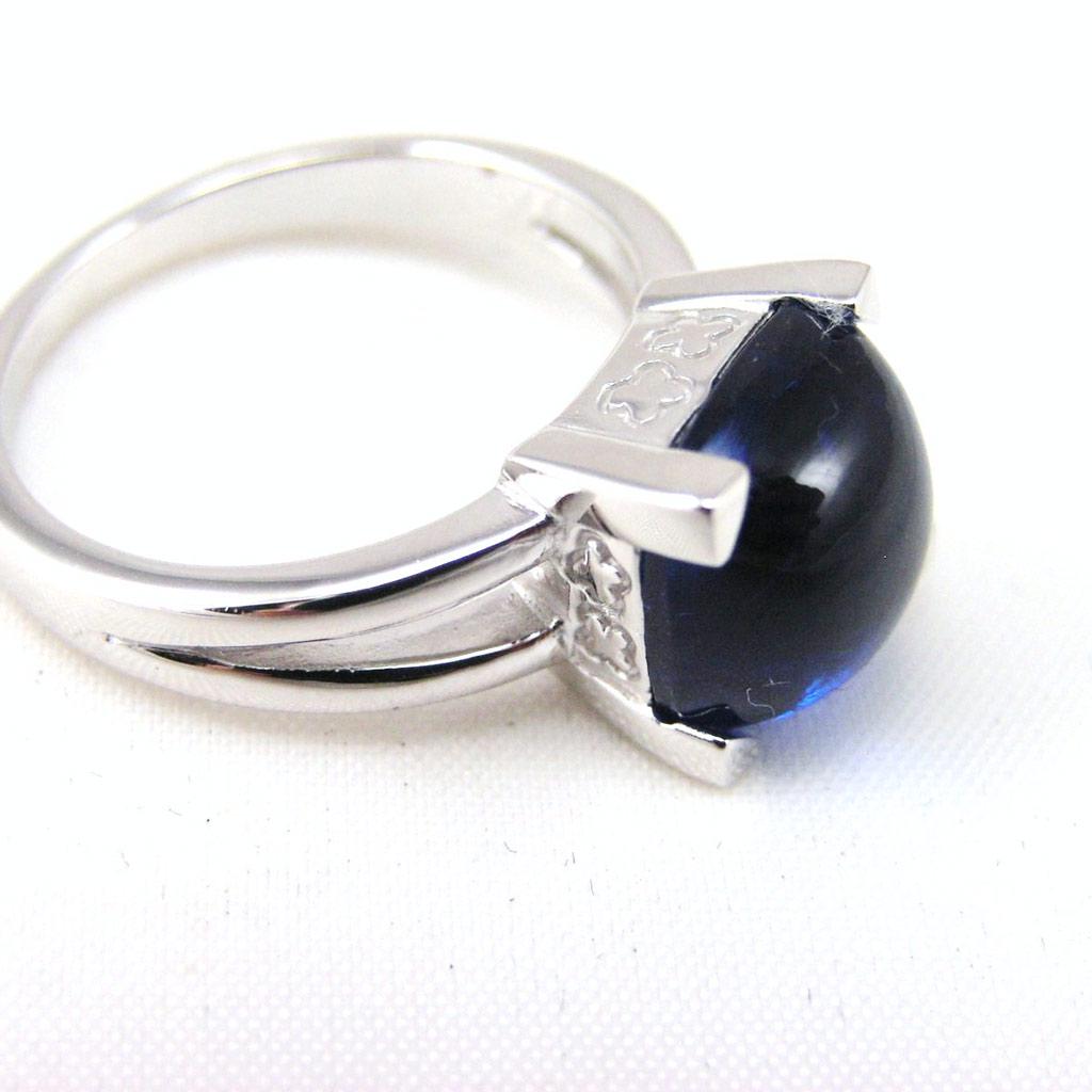 Silberring 'Lorette' Blau