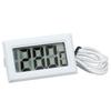 2Pcs Electronic Digital Thermometer Thermostat Temperature Meter 2s Refresh with ProbeWhite