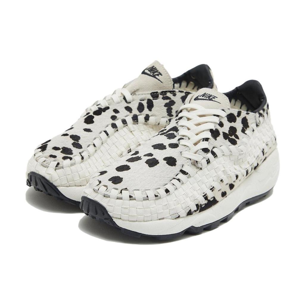 Nike Air Footscape Woven Weiß Kuhdruck Damen Sneaker Creme Sail Schwarz FB1959-102