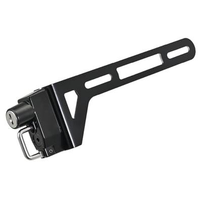 Daytona Helmet Lock, Left-Hand Helmet Holder for Motorcycle License Plate, Key Type, 49625