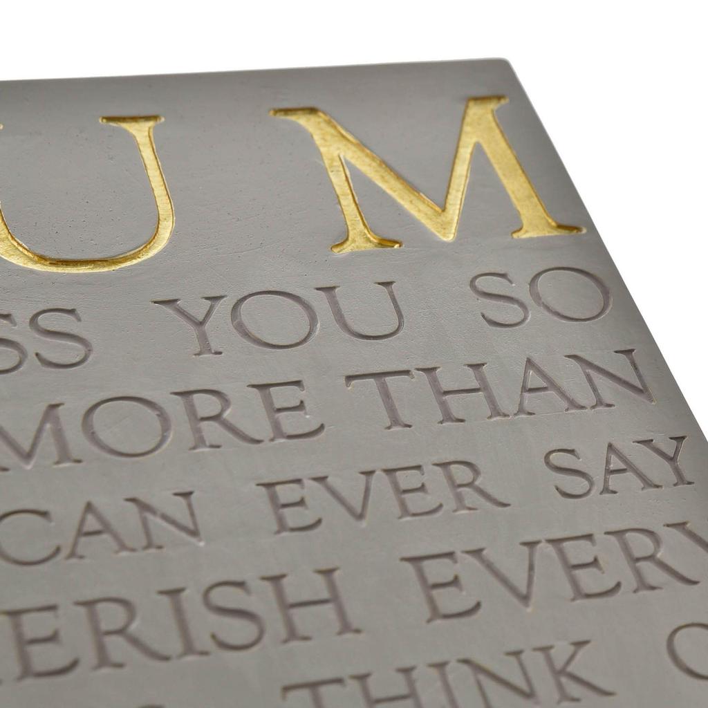Thoughts of You Memorial Square Plaque - Mum