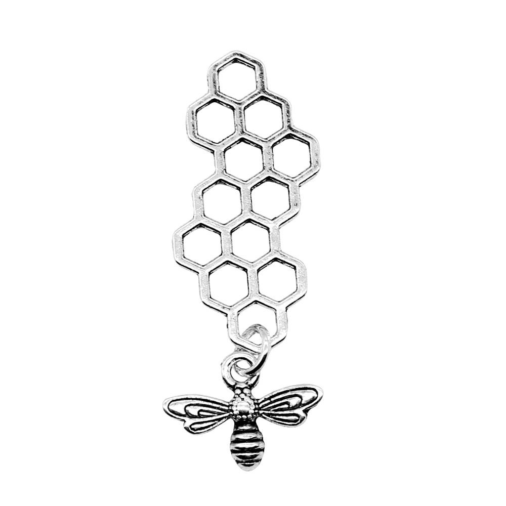 Large Pendants Bees Honeycomb Charms For Bee Themed DIY Jewelry Making