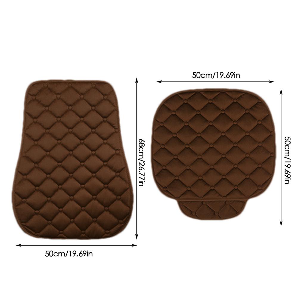 

Защитный чехол для переднего сиденья автомобиля, плюшевый коврик для водительского сиденья, теплый защитный чехол для переднего сиденья, дышащий зимний чехол для автомобильного сиденья с передней частью кофейный