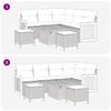 Garden Sofa Set with Cushions 8 pcs Beige and Cream