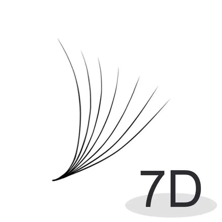 Flauschige 500/1000 lose vorgefertigte Wimpernfächer mit handgefertigter spitzer dünner Basis 6D 8D 10D 20D vorgefertigte Volumen-Wimpernextensions