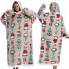 2025 Winter Hooded Lazy Blanket - Unisex Cold-Proof Christmas Sweatshirt
