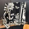 Autumn and winter new fashion versatile women's imitation cashmere warm scarf wind grotesque plant print square scarf shawl
