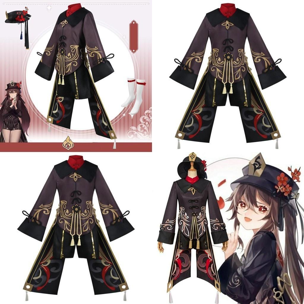 Genshin Impact Hutao Cosplay Costume Uniform Chinese Style Cute Costume For Halloween