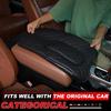 Car Armrest Box Cover For Toyota Tundra 2007- Leather Black Handrest Cover