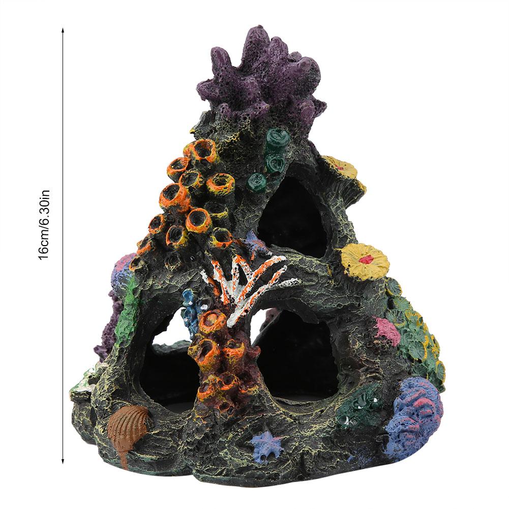 Simulation Resin Mountain Fish Tank Aquarium Ornaments Decor