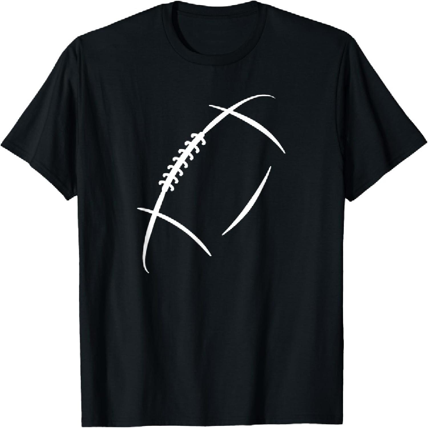 

Unisex Adult Classic Fit Short Sleeve T-Shirt Black Small Football Silhouette XXXXXL різнокольоровий