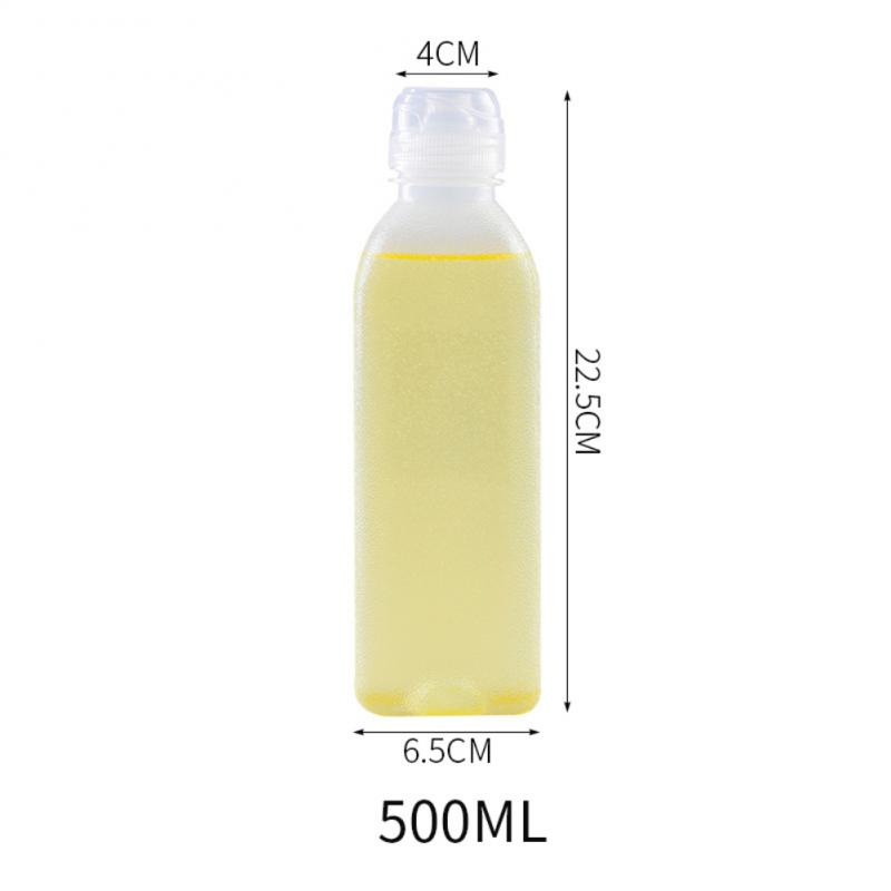 300/500ml Oil Bottle Transparent Olive Oil Pot Soy Sauce Leak-Proof Kitchen Cooking Household Camping BBQ Tools