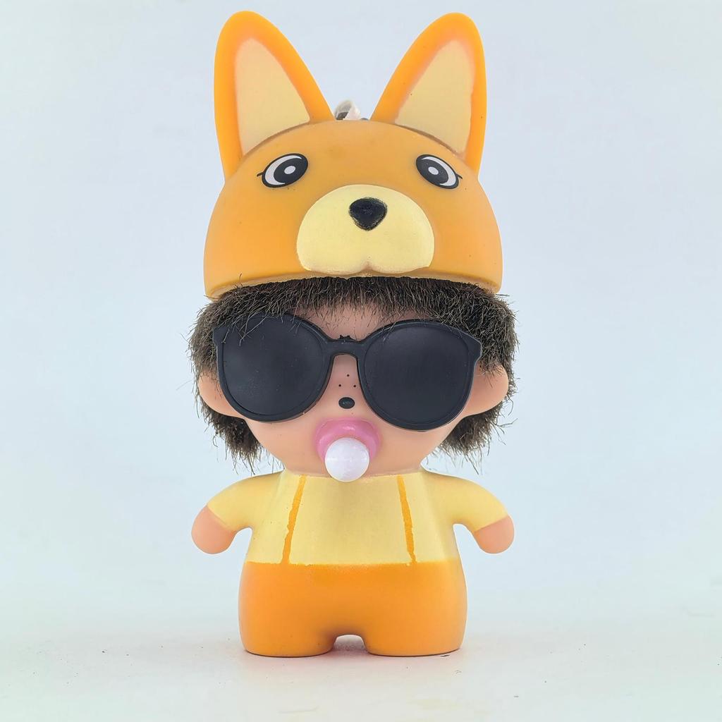 Monchhichi Schlüsselanhänger Cartoon Chhichi Sonnenbrille Spielzeug Schmuck Dekoration Niedliche Schlüsselanhänger Tasche Anhänger Schreibtisch Zubehör Urlaubsgeschenk