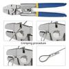Wire Rope Crimping Tool Stainless Steel Wire Rope Sleeve Crimper Tool Kit Stainless Steel Wire Rope Crimping Plier