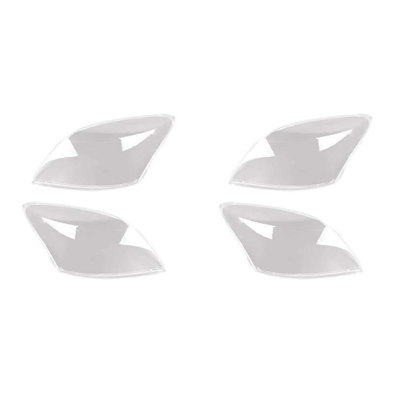 4X Car Front Headlight Lamp Shade Transparent Cover Lampshade Headlight For Great Wall Hover Haval H3 2005-2013