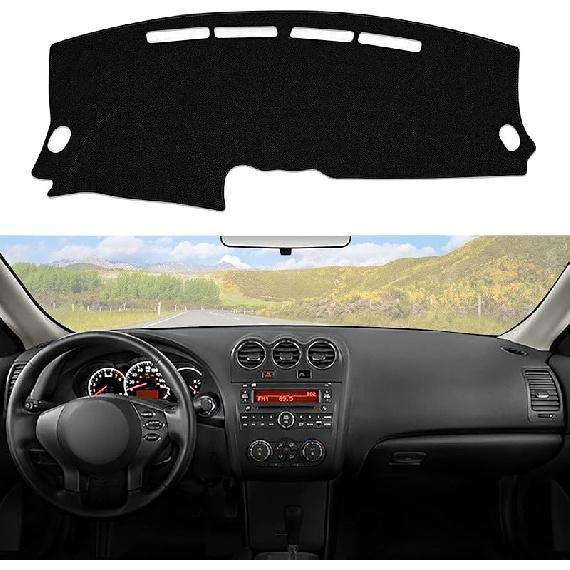 Dashboard Dash Cover Mat Carpet Compatible With 99-06 Chevy Silverado GMC Sierra,00-06 Chevy Suburban Tahoe GMC Yukon/XL,01-06 Chevy Avalanche(Black)
