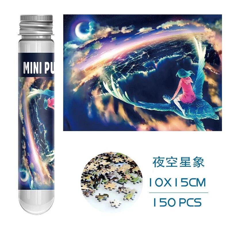 Mini Jigsaw Puzzle 150Pcs Test Tube Puzzle Decompress Toy Educational Family Game