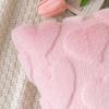 Set of 2 Valentines Day Pink Plushes Pillow Cover Soft Decorative Cushions Case for Home Decoration Pillowcase for Sofa
