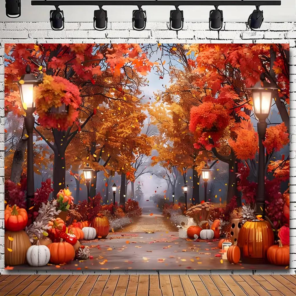 2D flat banner - Extra-large size 6020*320cm - 1 piece - Autumn Splendor - 5x3 feet / 5x7 feet vinyl backgroundzyc