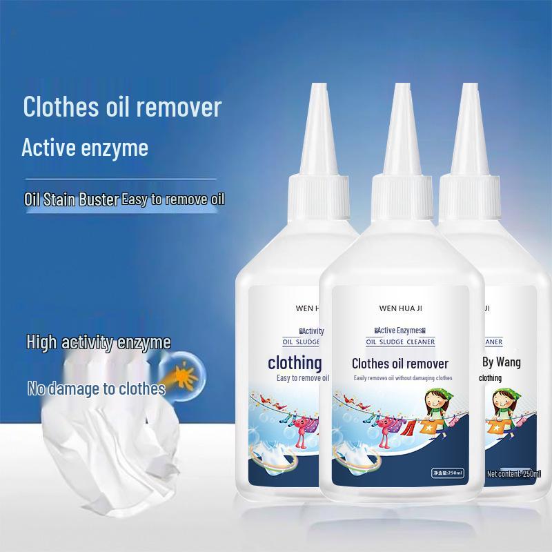 King Clothing Oil Stain Remover: Active Enzyme Degreaser for Clothes & School Uniforms