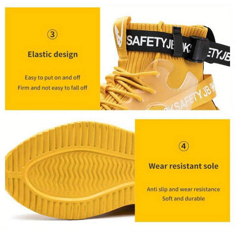 Unisex Steel Toe Boots Lightweight Comfortable Safety Work Shoes