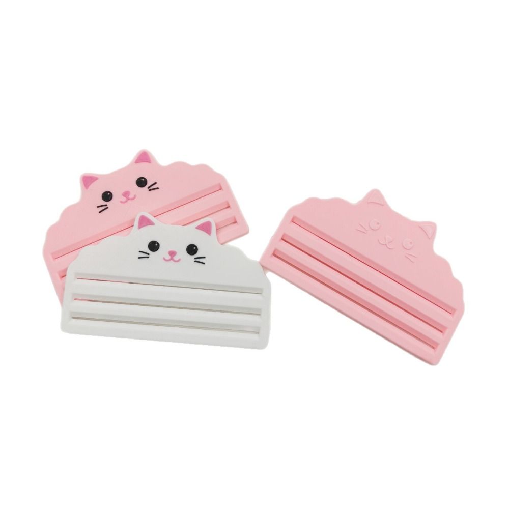 2pcs 3 Slots Design Cat Treat Squeezer Manual Press 3D Printed Wet Food Extruder Ergonomic Handle Portable Cat Treat Dispenser
