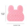 Scrubber Bath Mat With Suction Cup Anti-slip Back Foot Scrubber For Home Travel