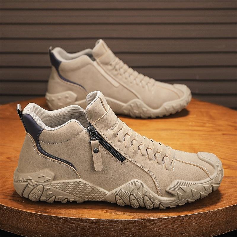 Autumn and winter new outdoor fashion versatile casual men s shoes, black, gray 39 чёрный