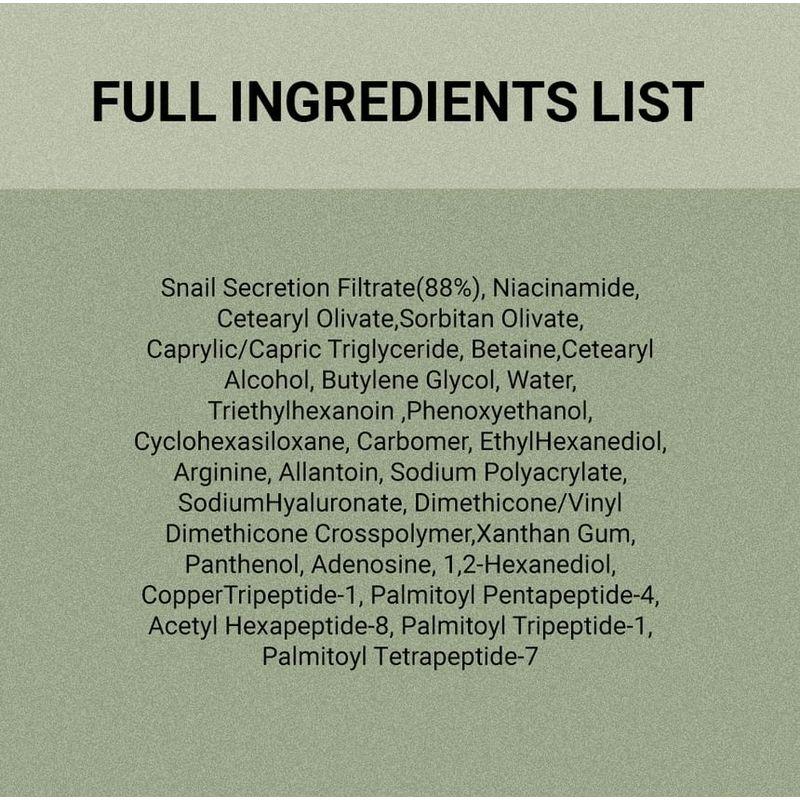 jumiso Snail Mucin 88 + Peptide Facial Cream Mini Bundle Set