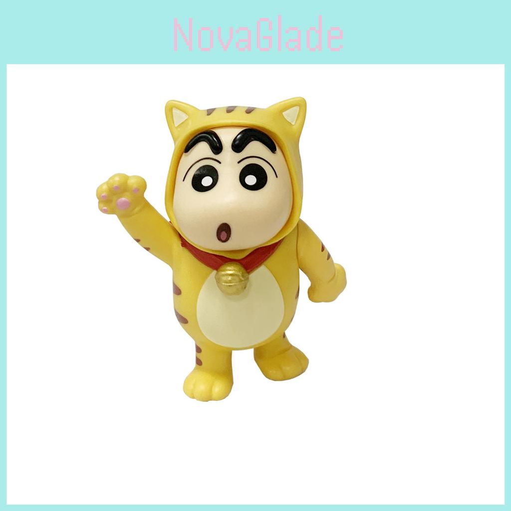 Crayon Shinchan Animal Character Figurine Set With Pvc Material For Collectors And Fans