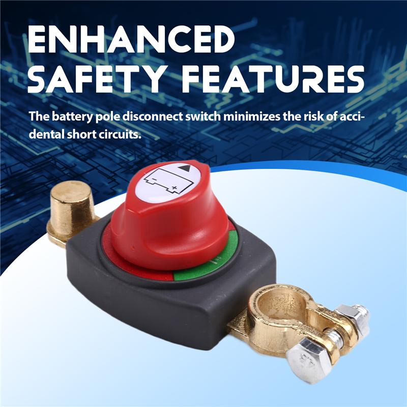 Battery Pole Disconnect Switch Automotive Modification Extension Accessories Current Rotation Switch Isolator