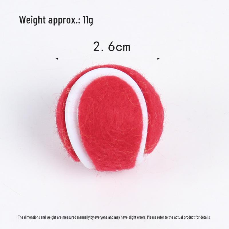 Mini Plush Tennis Ball Keychain - Creative DIY Sports Bag Pendant and Photography Prop