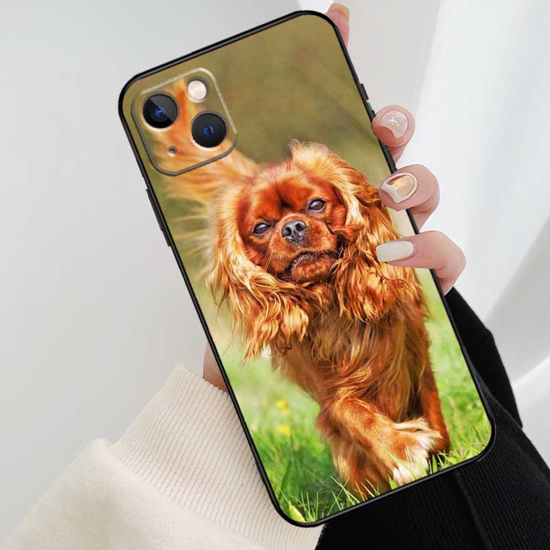 Cavalier King Charles Spaniel Dog Phone Case For iPhone 17 Pro Max 15 14 13 11 12 16 Pro Max mini 15 16 Plus 16e 17 Air Cover