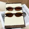 2Pcs European and American Retro Style Unisex Fashion Sunglasses Trendy Versatile Summer Sun Protection