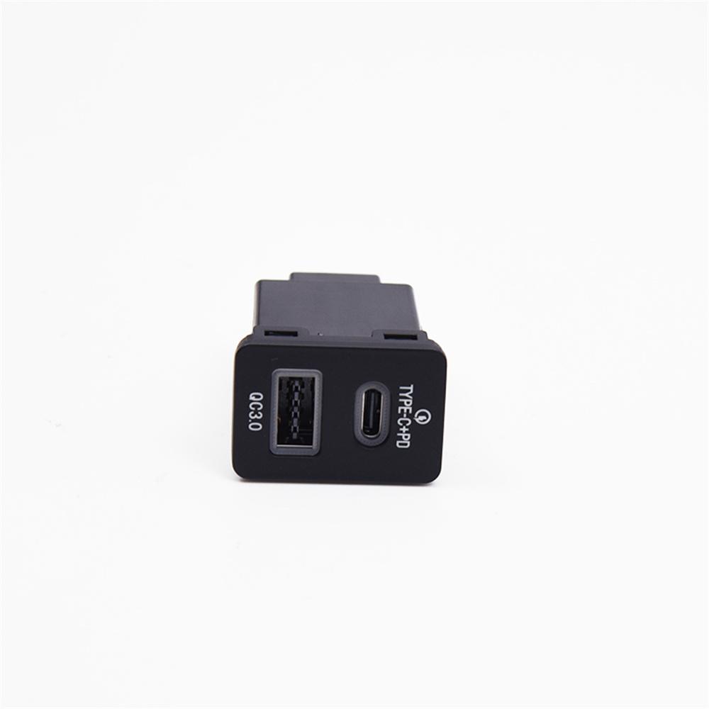 18W Car Charger Type-C+QC3.0 Fast Charging For Toyota Corolla Yaris RAV4