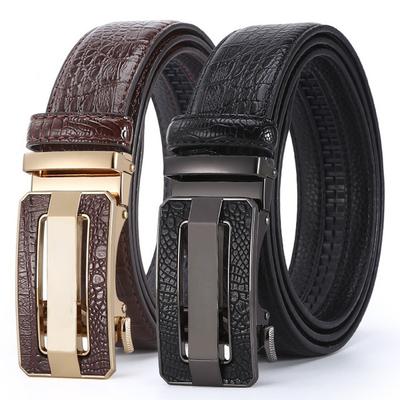 120CM Men Belt PU Leather Belt Belts Men Leather Fashion Automatic Buckle Ceinture