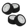 4Pcs Rubber Tire Strong Grip Powerful Buffering Racing Car Tires for UD1601 UD1602 UD1603 UD1604 UD1607 SG1603 SG1604