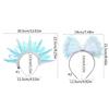 Glowing Headband for Women PVC LaserColor Hairhoop Halloween Party Headwear