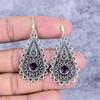 Amethyst Gemstone Handmade 925 Sterling Silver Jewelry Earring 2.36" M-2697