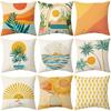 New Style Pillow Bohemian Sofa Pillow Bedside Backrest Plant Print Pillow Pillow Cover