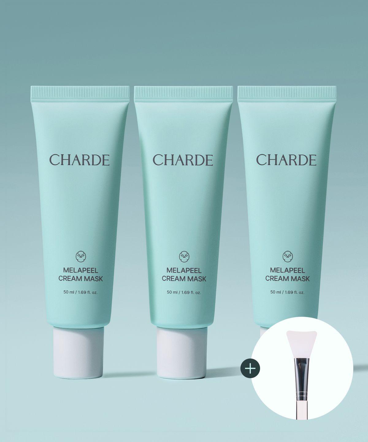 3 Melacare Peel Cream Masks 50ml (+1 Silicone Brush Gift)