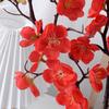 Artificial Plum Blossom Flowers Faux Cherry Blossom Branches Fake Long Stems Flower for Vase Floral Arrangement Home Wedding Table Decor