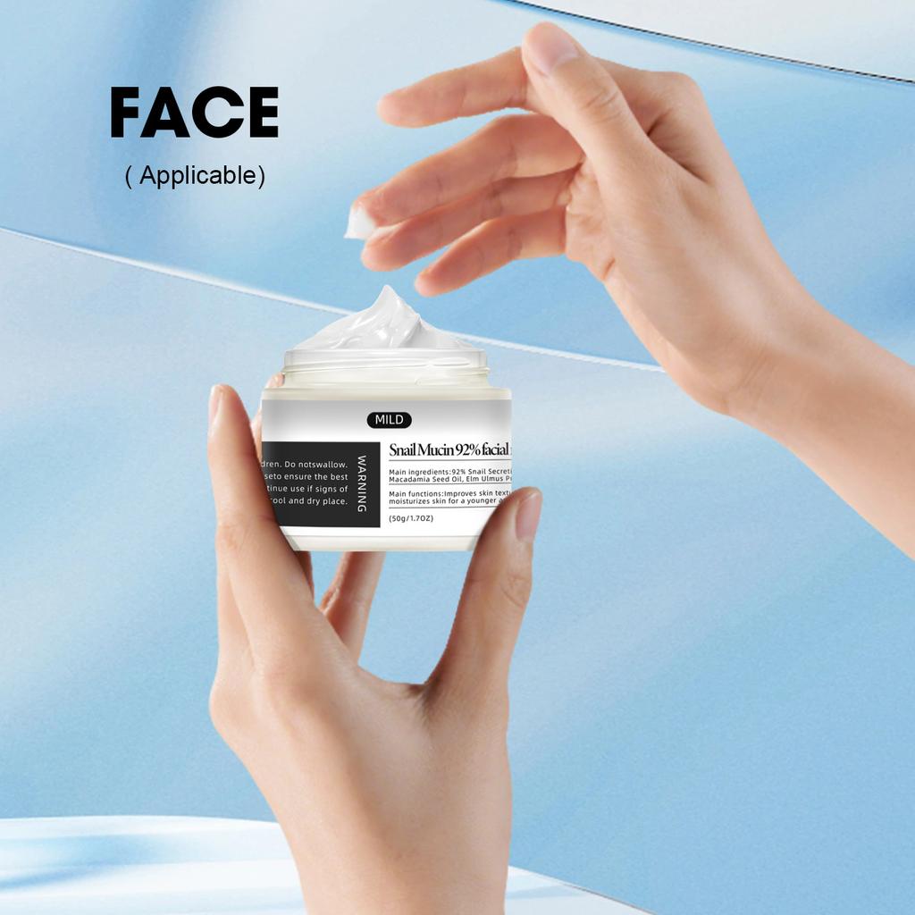 Snail Mucin Facial Moisturizer 50g – Deep Hydration & Skin Repair