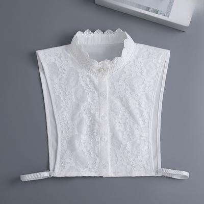 Colletto Falso in Pizzo Coreano con Stand per Camicia da Donna, Accessori Colletto Staccabile, Vintage da Donna, Colletto Falso per Blusa