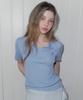 Teuwi Lildin Open Collar Short Sleeve Knit