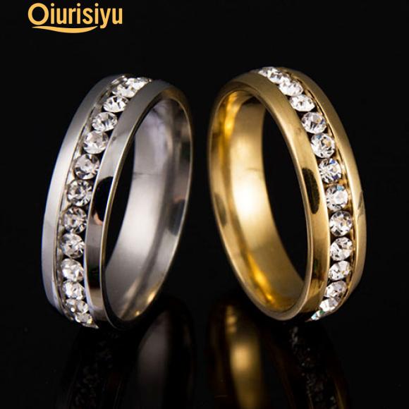 Buy Couple Lover Titanium Steel Engagement Ring Wedding Jewelry at