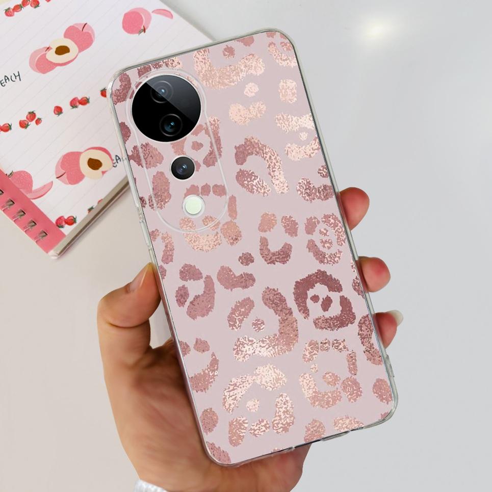 Flower Butterfly Women Fashion Back Cover For Vivo S19 Pro 5G V2362A Phone Funda Transparent Soft TPU Slim Silicone Bumper Etui